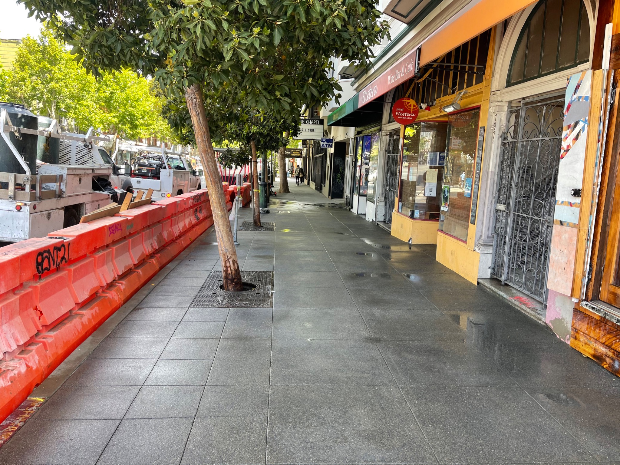 Commercial Sidewalk completed by Creative Concrete SF