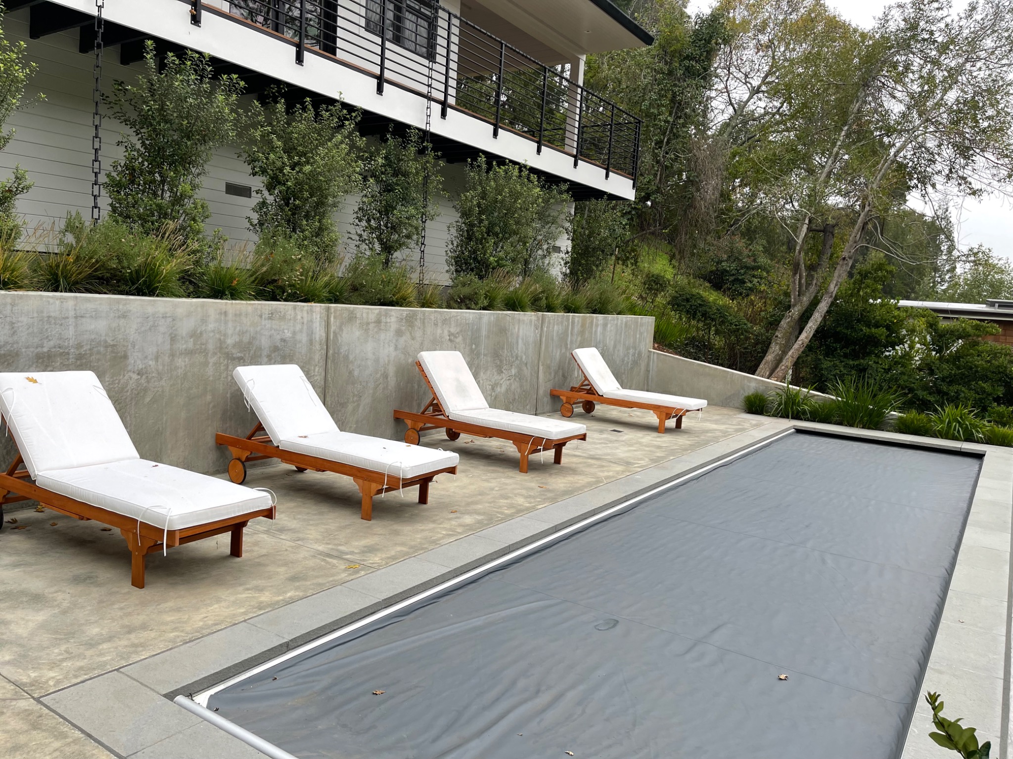 Pool Deck & Walls completed by Creative Concrete SF